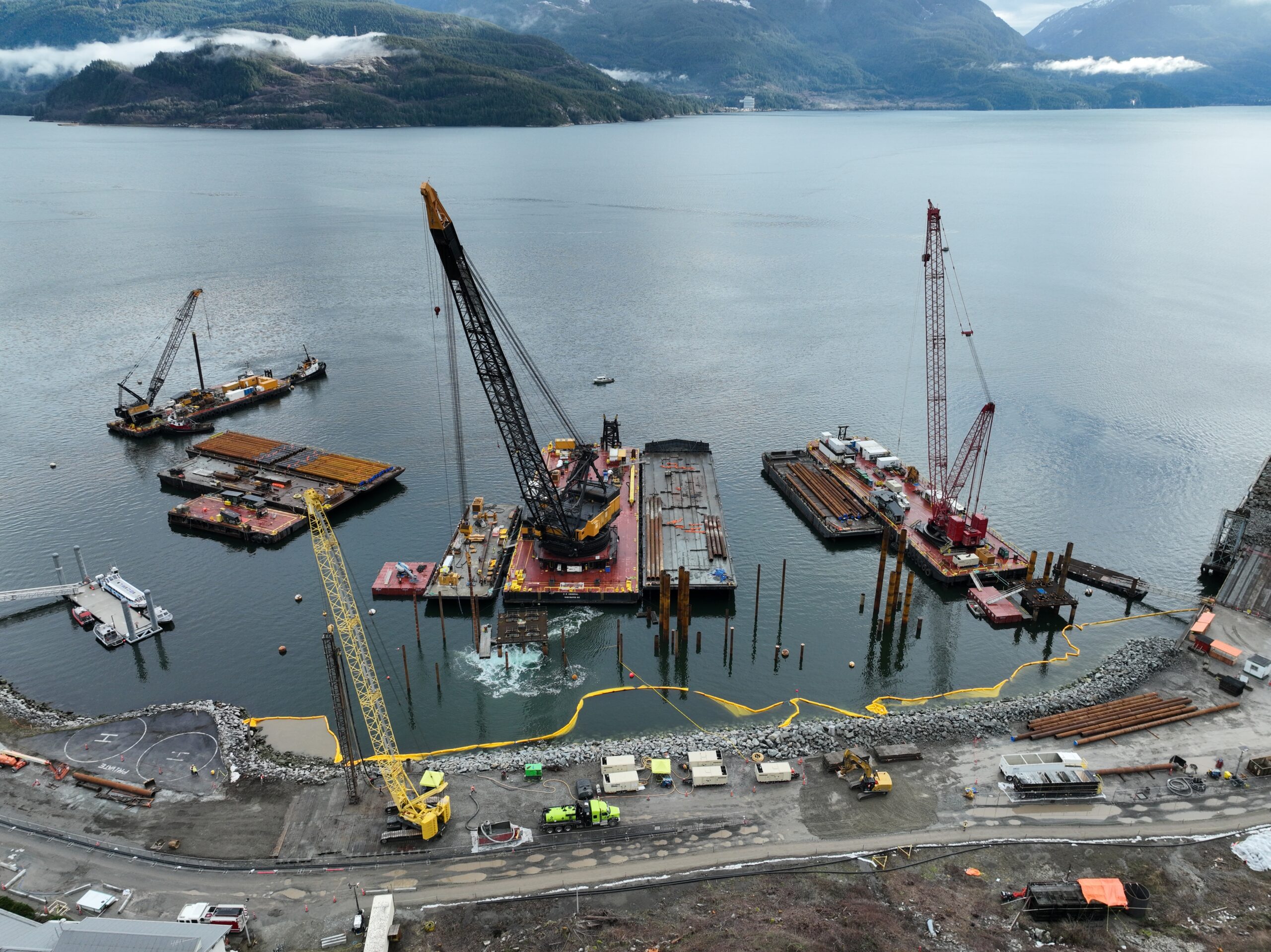 Woodfibre Floatel Aerial View Scaled